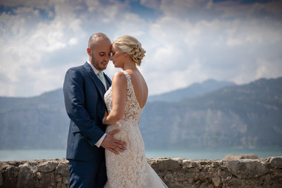 Romantic intimate wedding photography Lake Garda