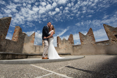 Bridal Couple, Malcesine Castle, Lake Garda, Italy