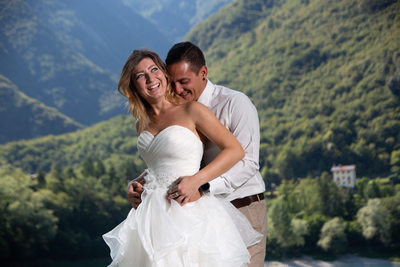 Amazing wedding photographs in Italy.