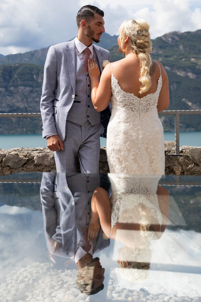 Gemma and Mark, Lake Garda, Italy, Lake Terrace