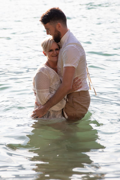 Tom and Emma, Snuggling, Lake Garda, Italy