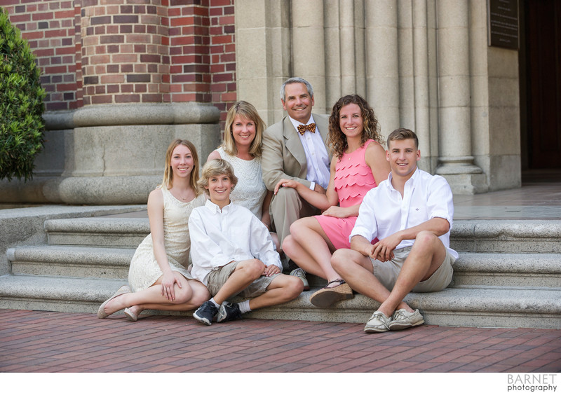 Family Portrait at USC Campus 