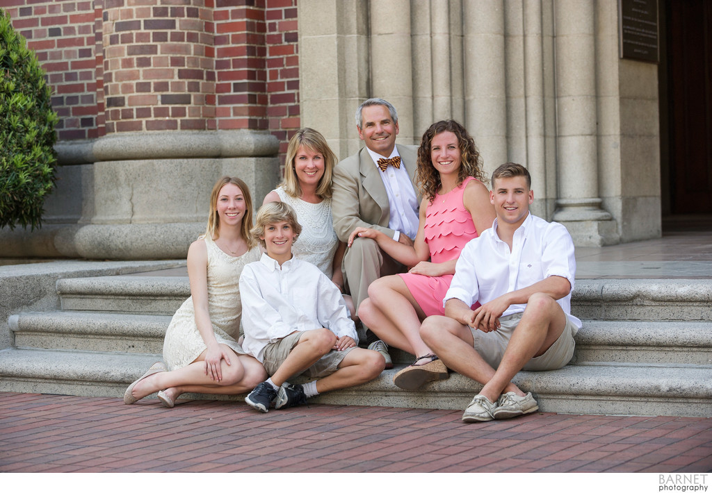 Family Portrait at USC Campus 