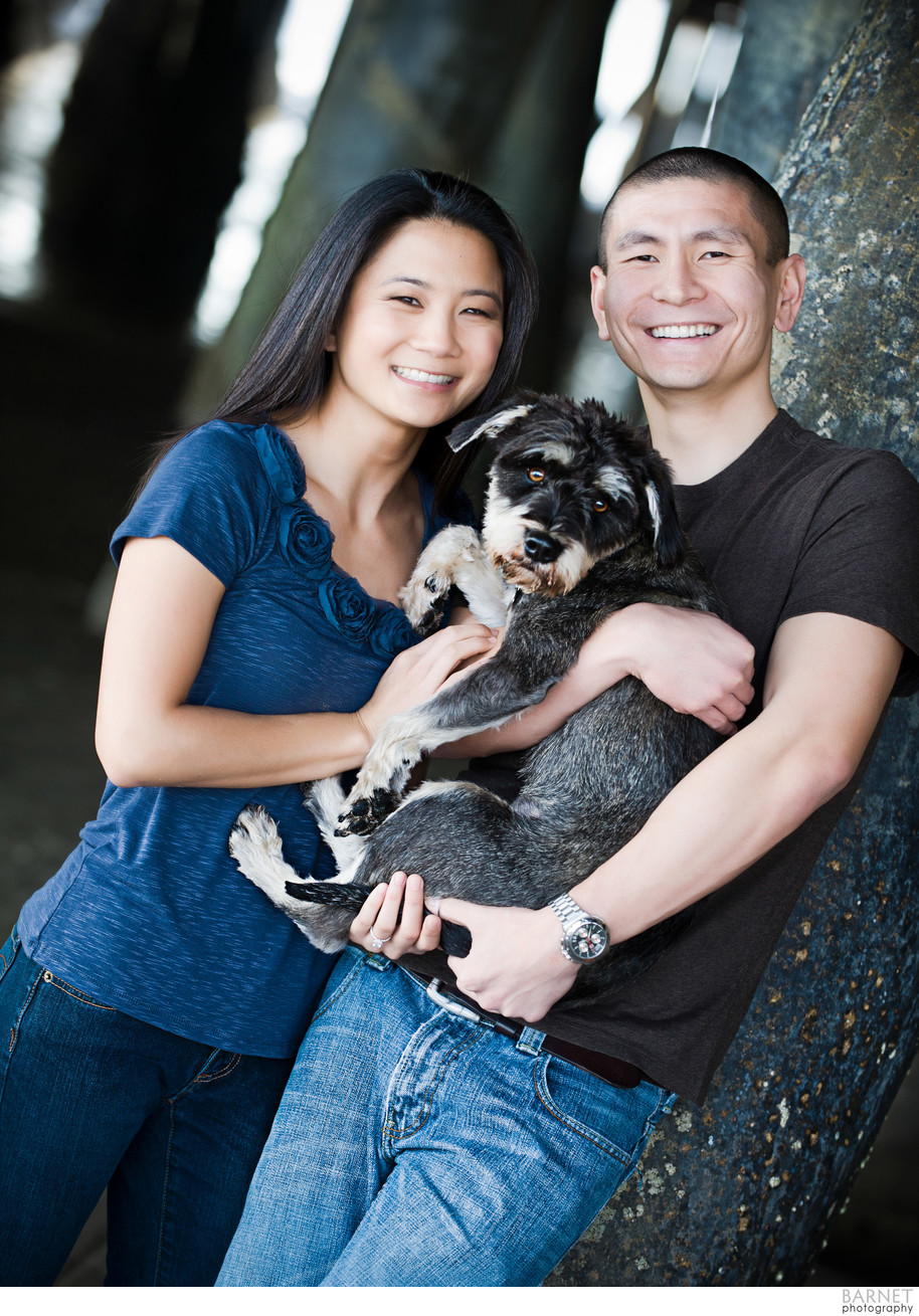 Los Angeles Engagement Session With Dog