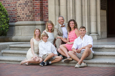 Family Portrait at USC Campus 