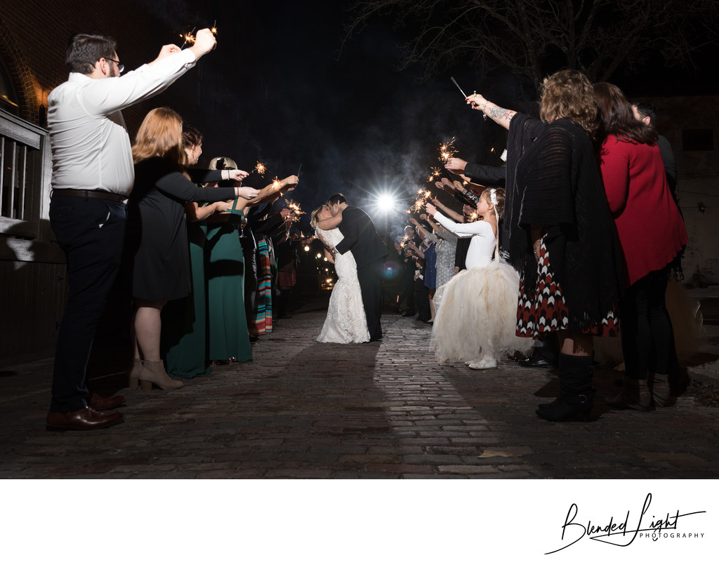 Fantastic Wedding Sparkler exit Photography