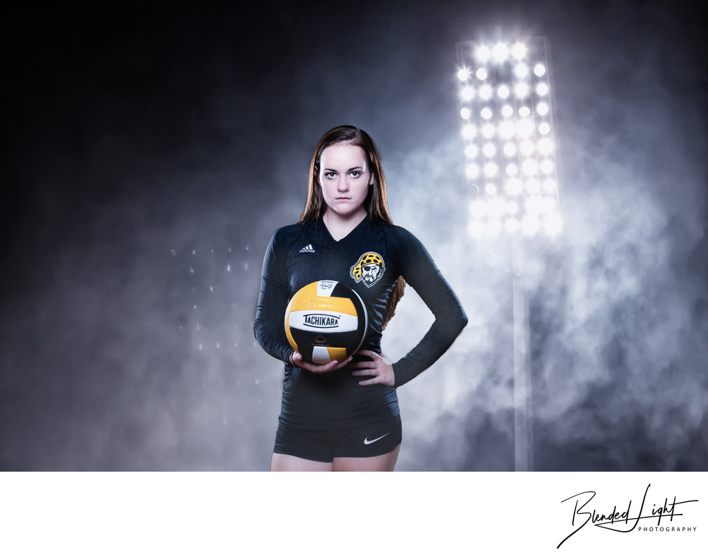 High School Senior Volleyball Player Portrait