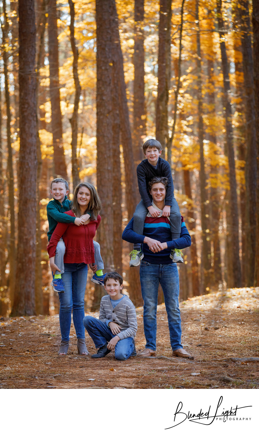 Durham Outdoor Family Portrait Image