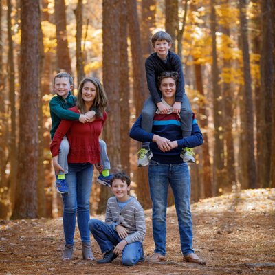 Durham Outdoor Family Portrait Image