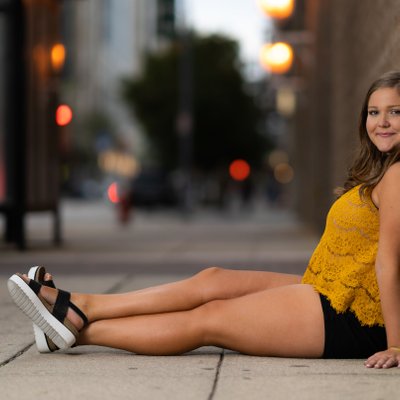 Downtown Raleigh High School Senior Photograph