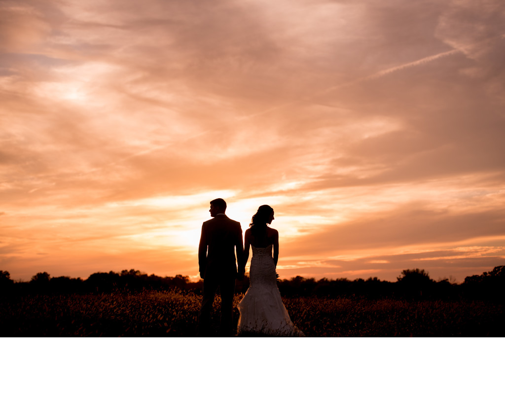 Silhouette Wedding Photos at Samuel Cedars