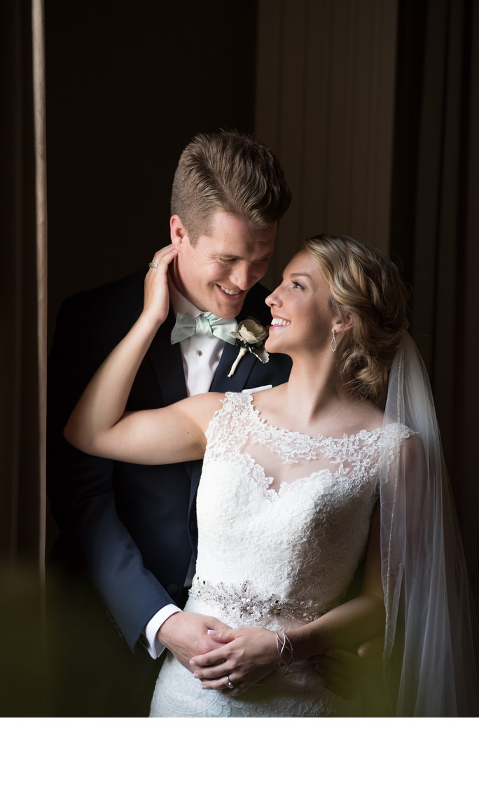 Bride And Groom At First And Calvary Church Springfield