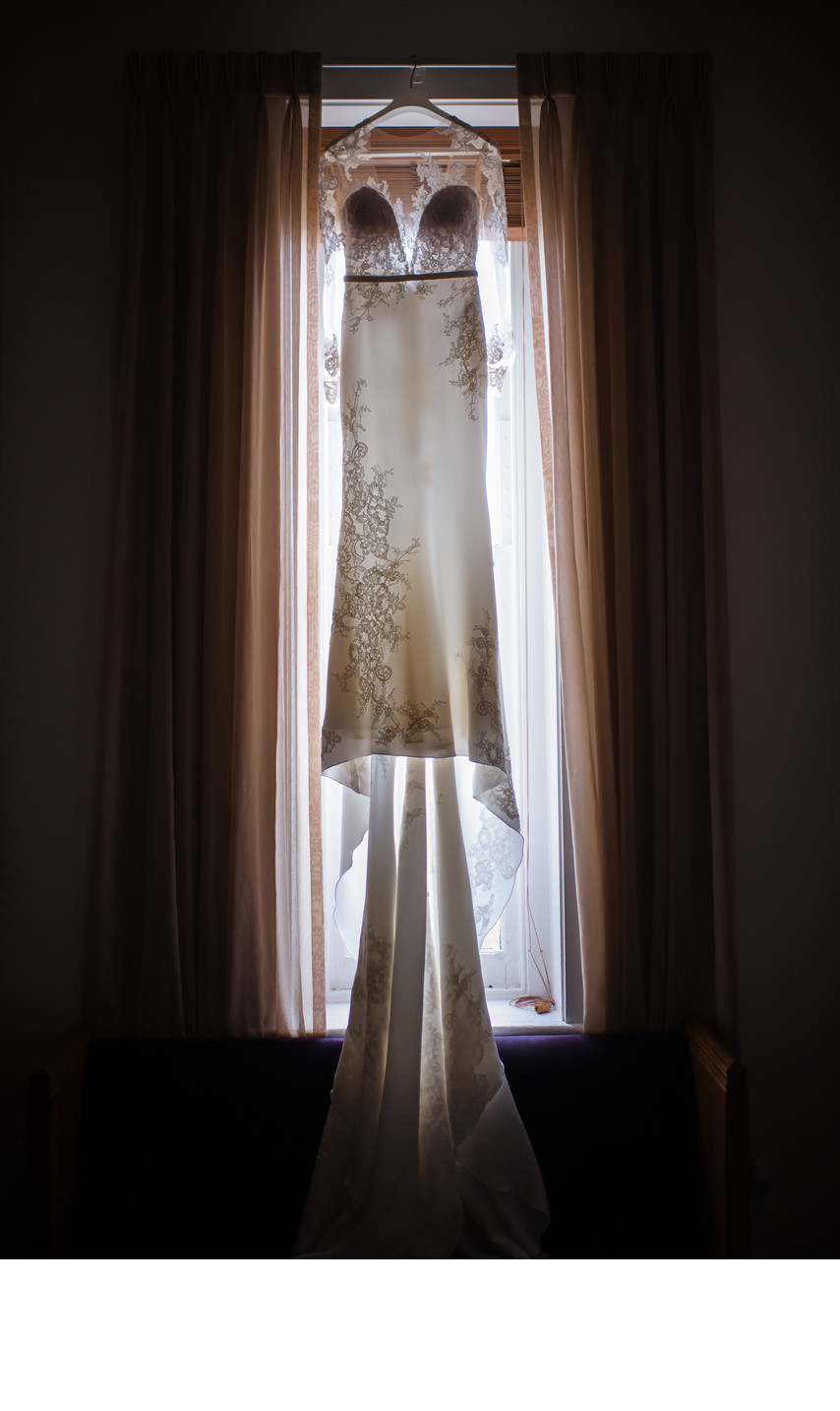 Wedding Dress at Drury Stone Chapel
