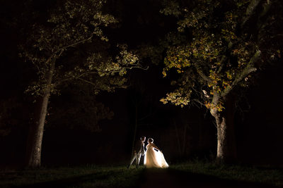 Wedding Photos at Night in Mount Vernon