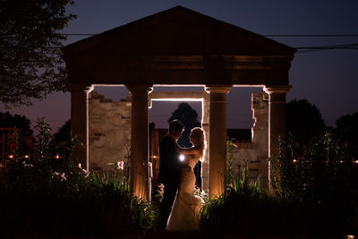 Nighttime Wedding Photographs at The Historic Firehouse