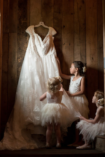 Flower Girls at Gambrel Barn