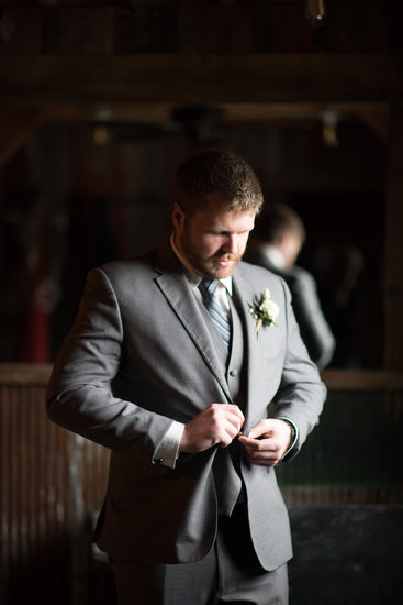 Groom at Gambrel Barn