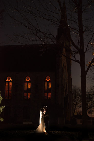 Drury Stone Chapel at Night in Springfield