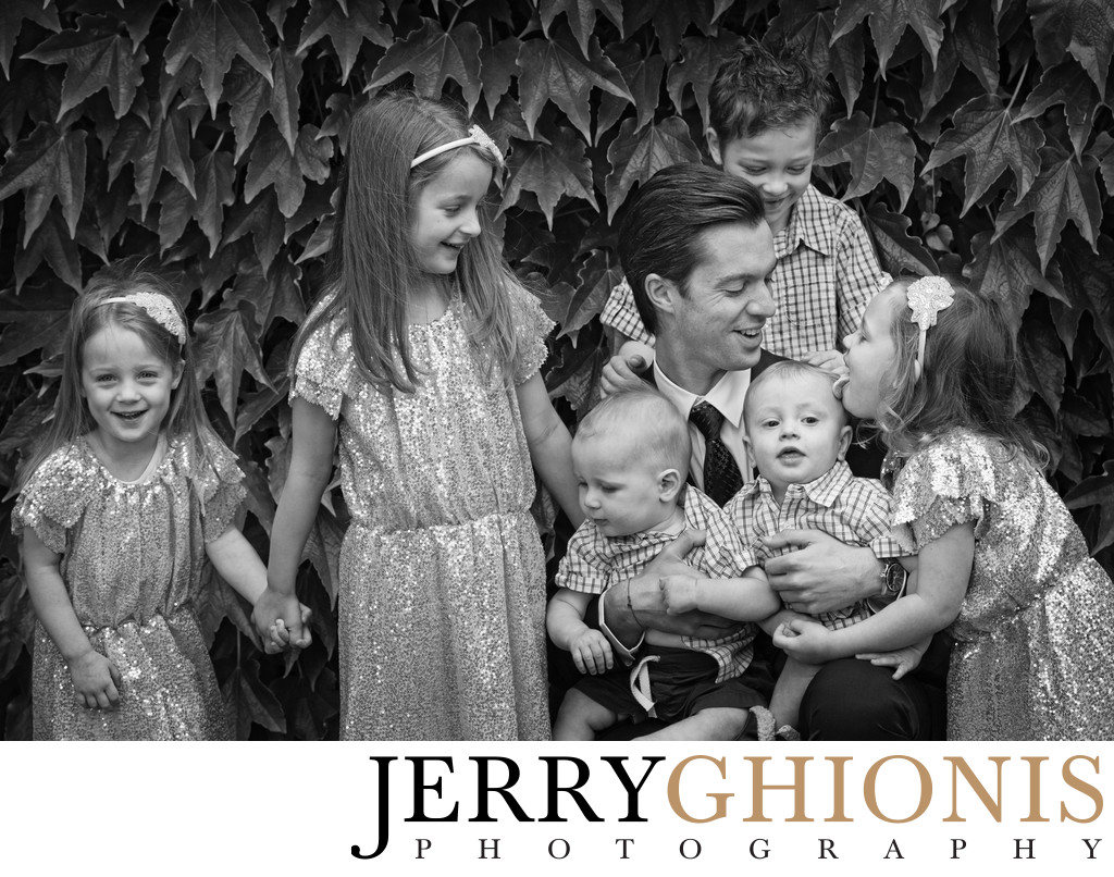 Groom with Nieces and Nephews