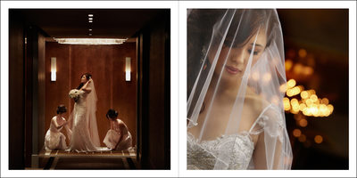 Bride in Elevator