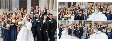 Wedding Party at Cathedral Basilica of the Sacred Heart