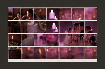 Candlelit Wedding Reception Collage