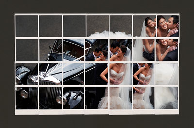 Polaroid Collage Wedding Album