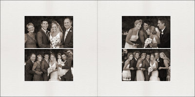 Family Formals Page in Wedding Album
