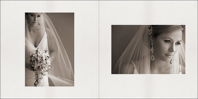 Portraits of Bride in Sepia Tone