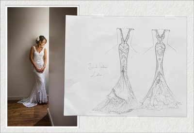 Bridal Portrait with Dress Designs