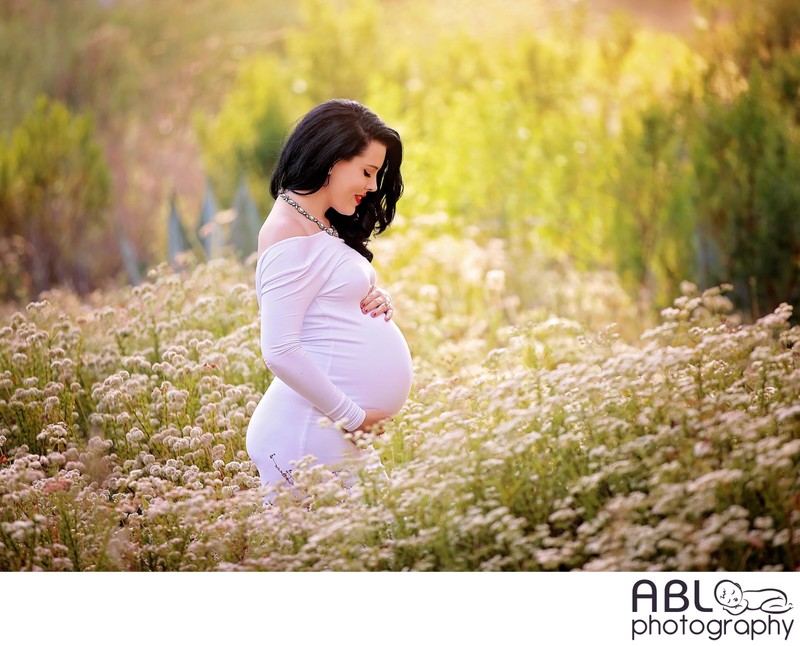 San Diego flower fields maternity photographer