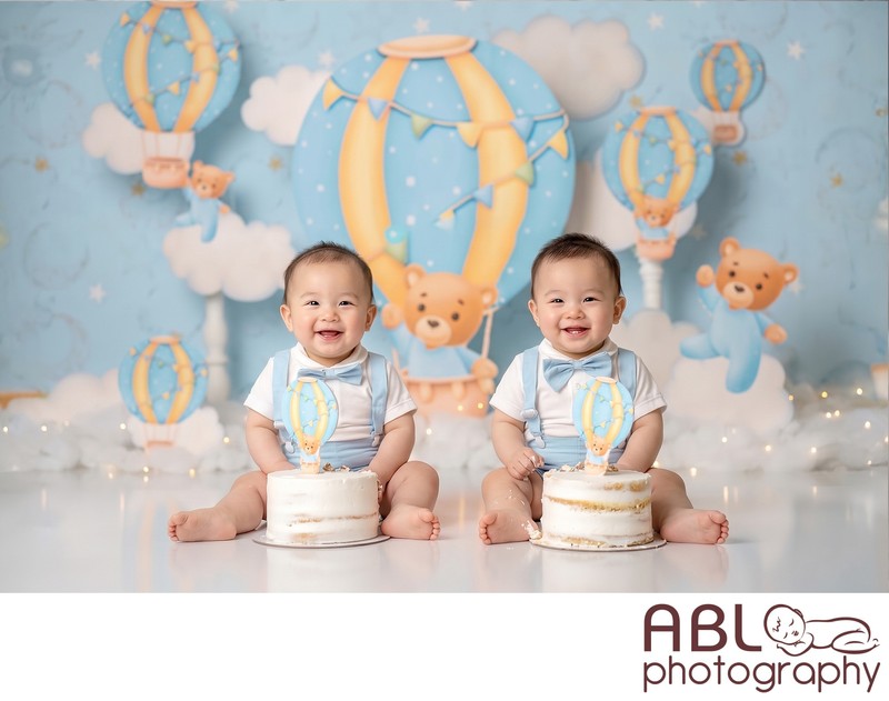 San Diego Cake Smash Photos twins