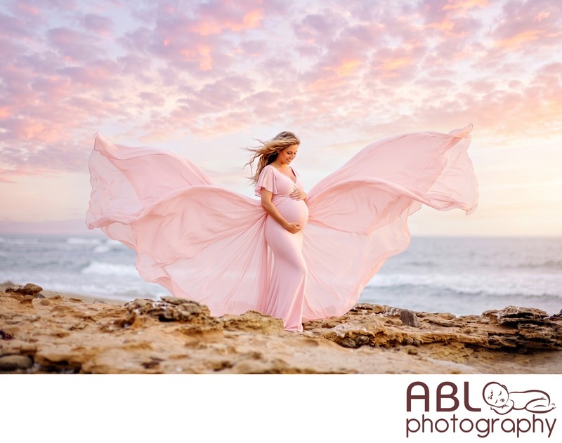 San Diego beach maternity photographer