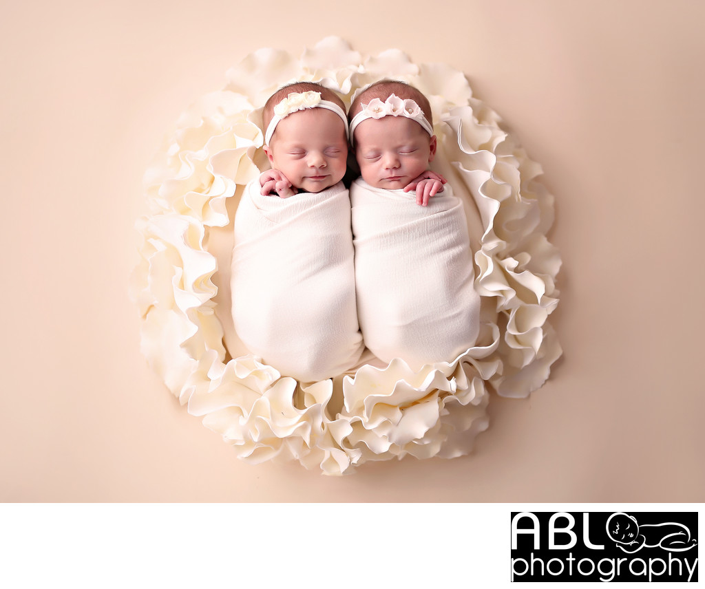 Twins newborn photography in Encinitas, CA