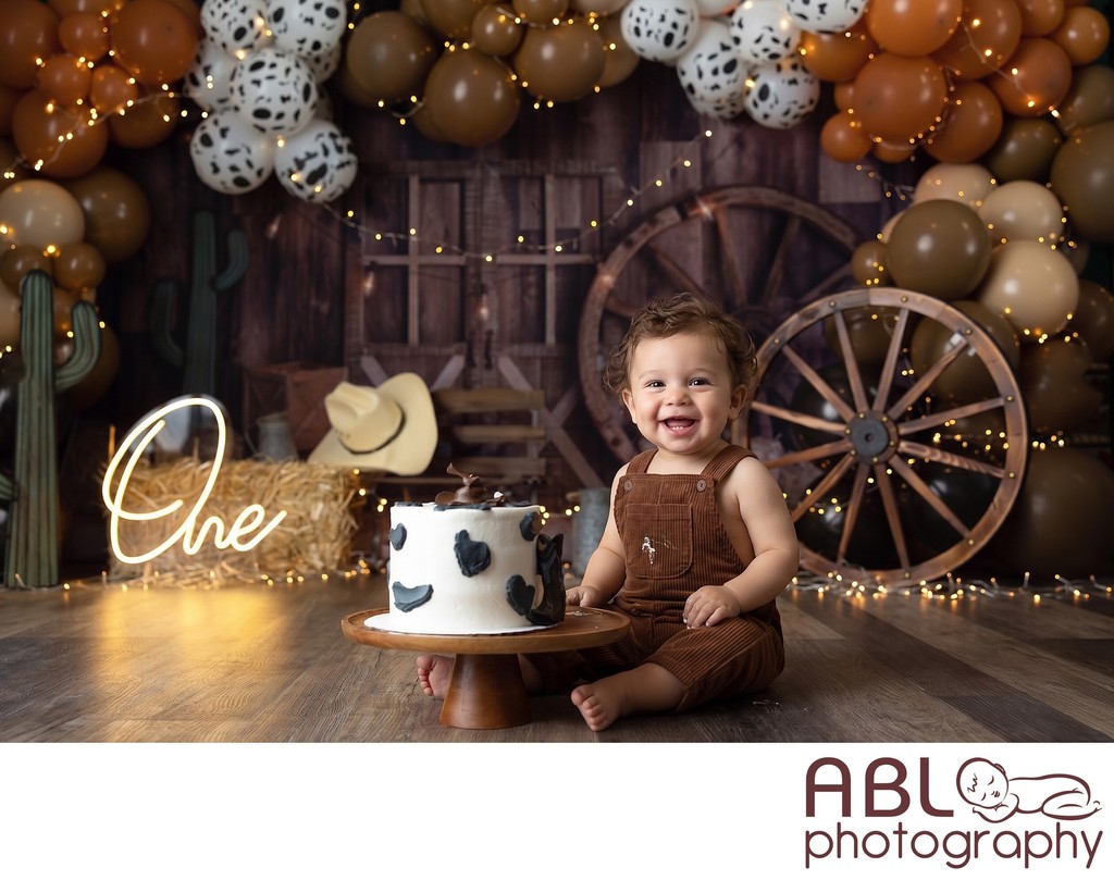San Diego Cake Smash Photo Shoot Rodeo