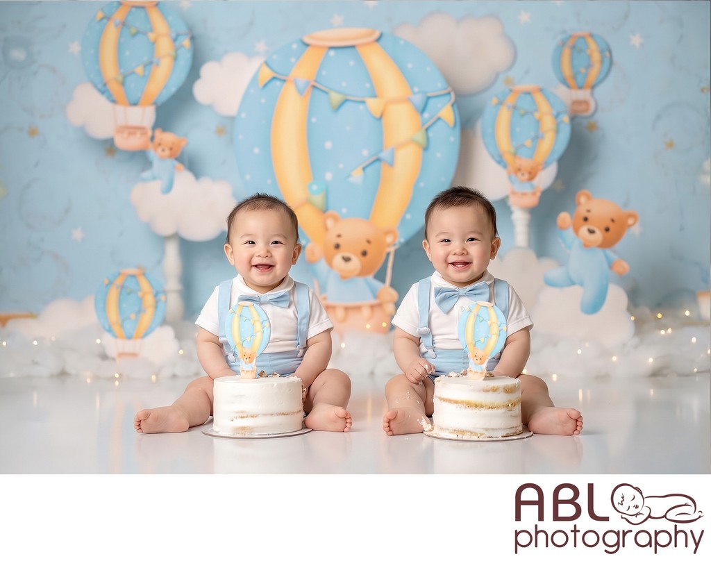 San Diego Cake Smash Photos twins