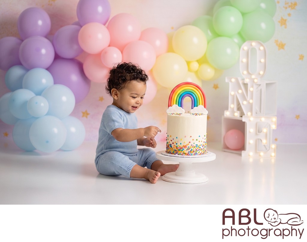 San Diego cake smash photography studios