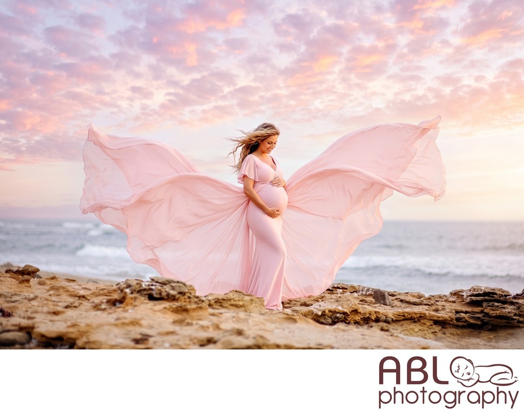 San Diego beach maternity photographer