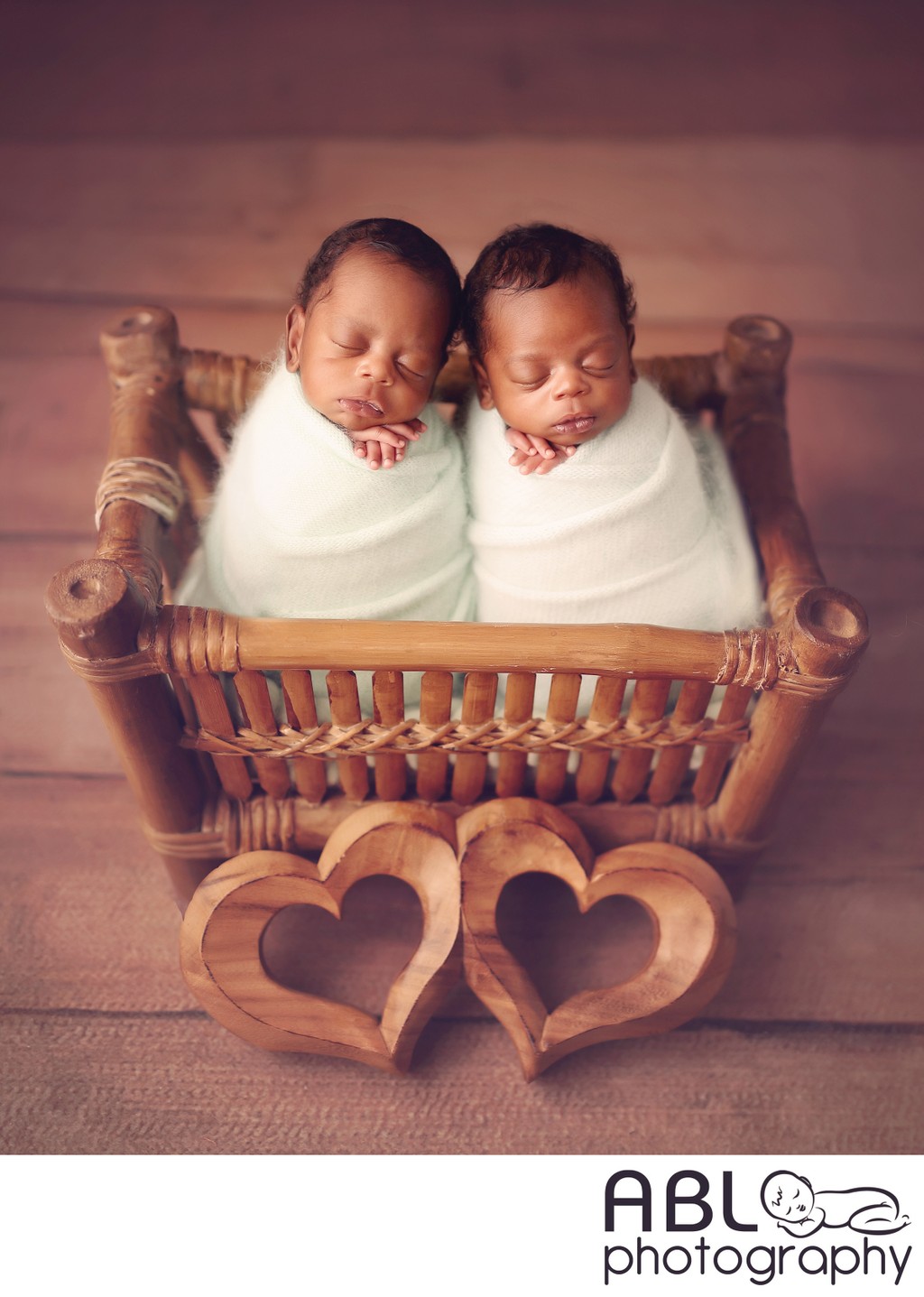 National City, CA newborn twins photographer, heart 