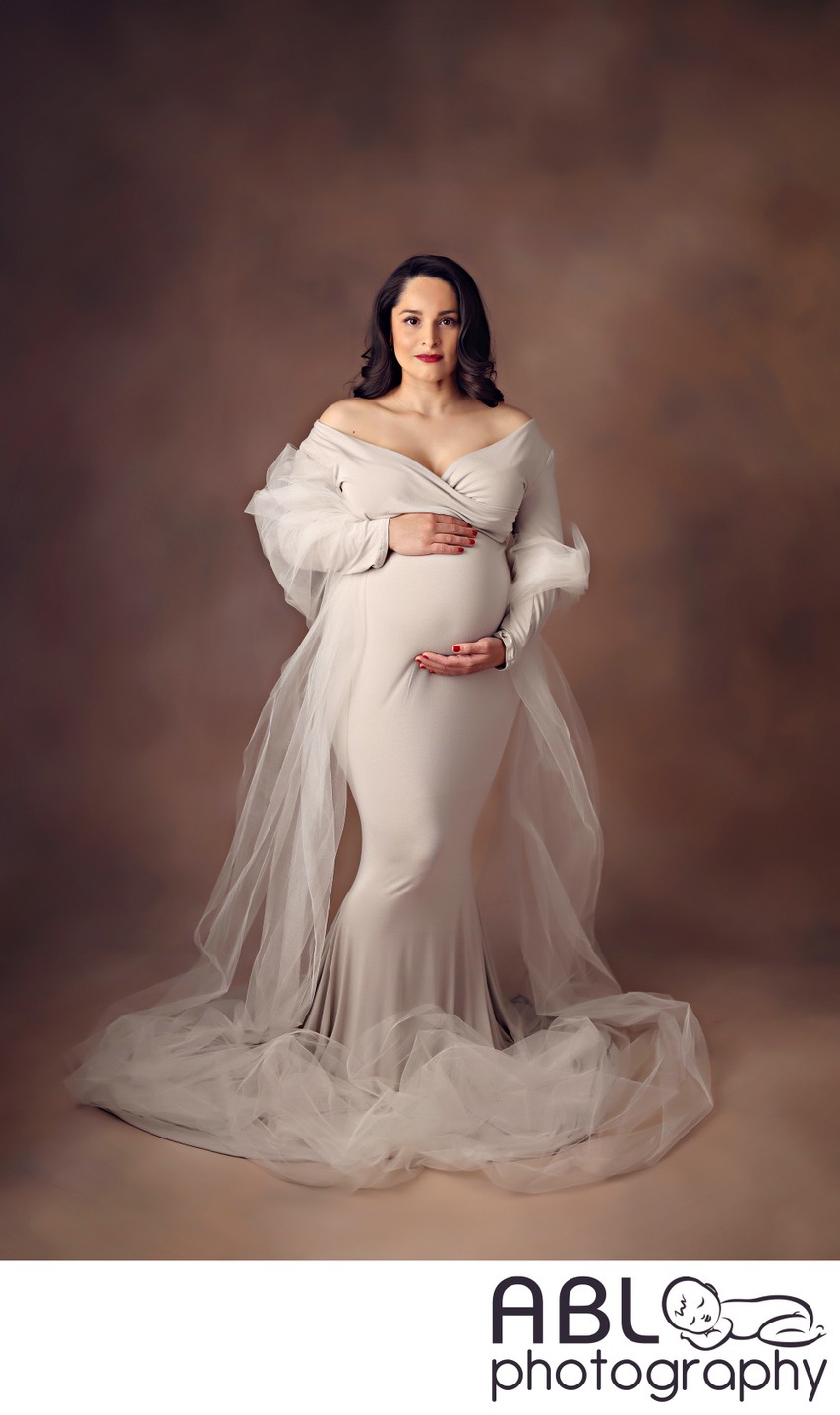San Diego studio pregnancy photographer, classic maternity