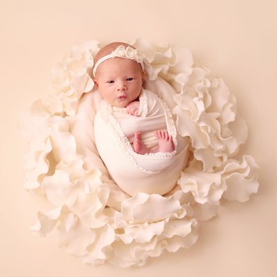 Carlsbad newborn photographer, flower girl