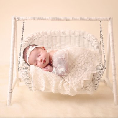 baby girl in swing, Chula Vista infant photographer
