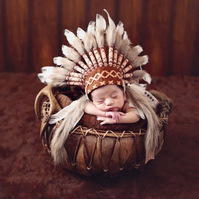 Native American newborn photos San Diego