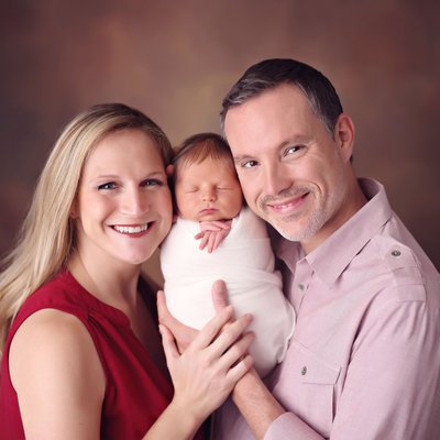 parents newborn family portrait