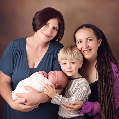 San Diego newborn photography family of 4