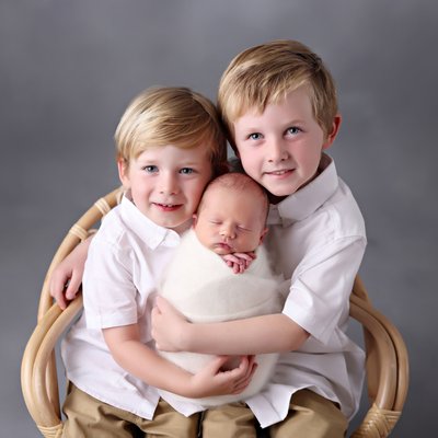 Newborn photography San Diego brothers