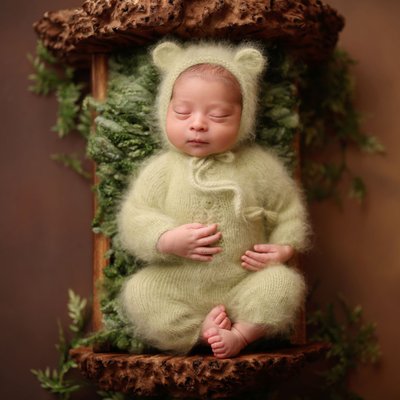 Newborn Photographer San Diego rustic props