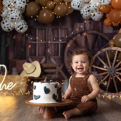 San Diego Cake Smash Photo Shoot Rodeo