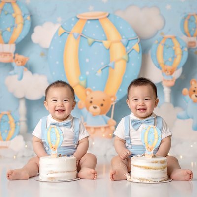 San Diego Cake Smash Photos twins