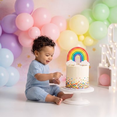 San Diego cake smash photography studios